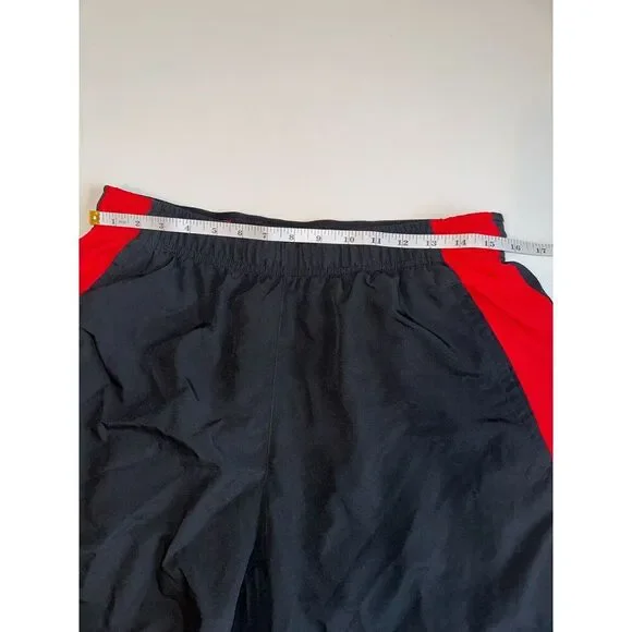 Nike Men’s Athletic Shorts Black Red Size L 8” Inseam Dri-FIT Gym Training - Picture 3 of 7